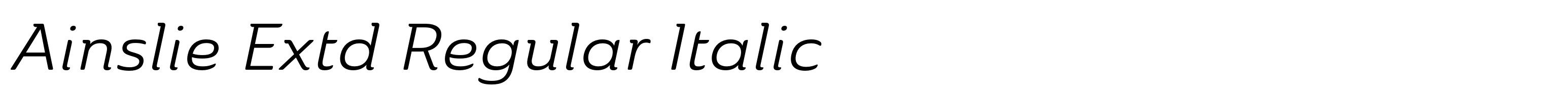 Ainslie Extd Regular Italic